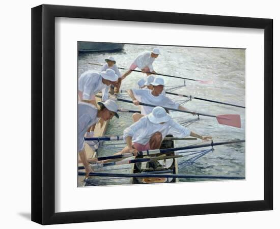 Securing Oars, Henley-Timothy Easton-Framed Giclee Print