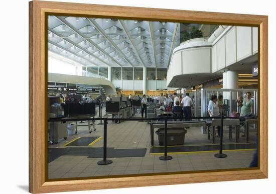 Security Area At Orlando Airport Florida-Mark Williamson-Framed Premier Image Canvas