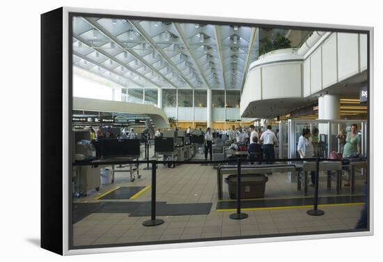 Security Area At Orlando Airport Florida-Mark Williamson-Framed Premier Image Canvas