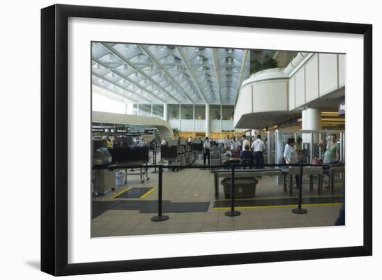 Security Area At Orlando Airport Florida-Mark Williamson-Framed Photographic Print