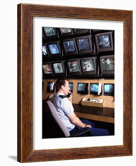 Security Control Room-Victor De Schwanberg-Framed Photographic Print