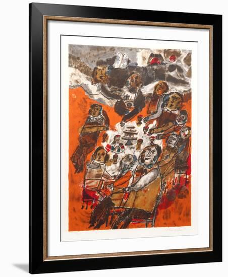 Seder-Theo Tobiasse-Framed Limited Edition