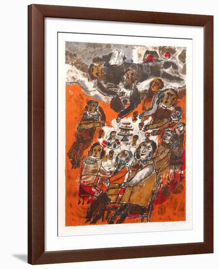 Seder-Theo Tobiasse-Framed Limited Edition