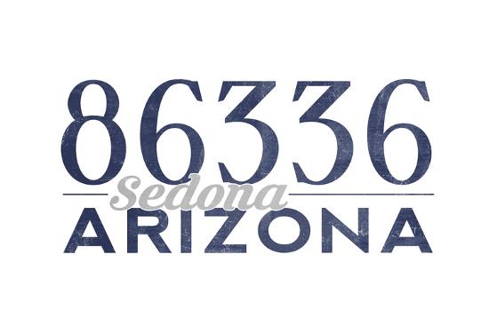 Sedona Arizona 86336 Zip Code Blue Art Print Lantern Press Art Com Zip Code For Sedona Arizona