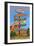 Sedona Arizona - Destination Signpost (Rock List)-Lantern Press-Framed Art Print