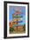 Sedona Arizona - Destination Signpost (Rock List)-Lantern Press-Framed Art Print