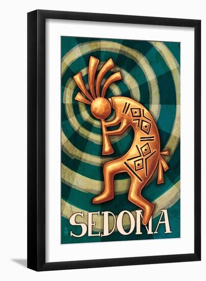 Sedona, Arizona - Kokopelli-Lantern Press-Framed Art Print