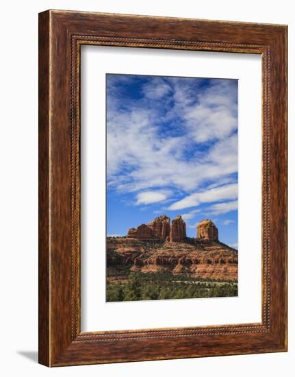 Sedona, Arizona, USA. Cathedral Rock, red rock formations-Jolly Sienda-Framed Photographic Print