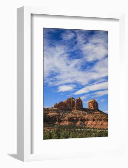 Sedona, Arizona, USA. Cathedral Rock, red rock formations-Jolly Sienda-Framed Photographic Print