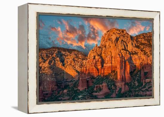 Sedona Canyon at Sunset-raphoto-Framed Premier Image Canvas