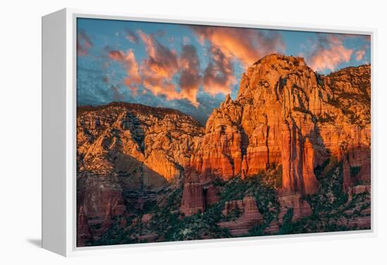 Sedona Canyon at Sunset-raphoto-Framed Premier Image Canvas