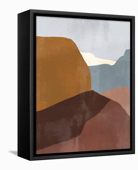 Sedona Colorblock III-Victoria Borges-Framed Stretched Canvas