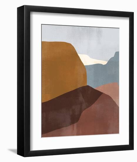 Sedona Colorblock III-Victoria Borges-Framed Art Print