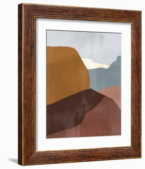 Sedona Colorblock III-Victoria Borges-Framed Art Print
