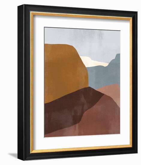 Sedona Colorblock III-Victoria Borges-Framed Art Print