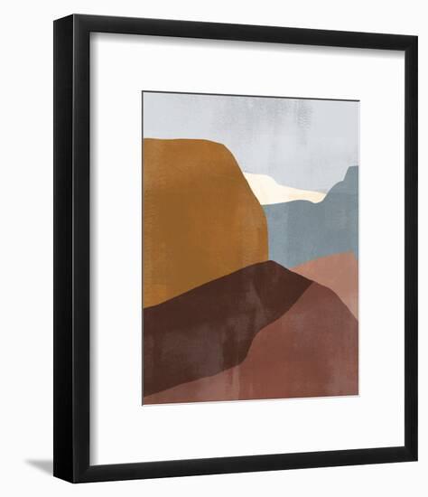 Sedona Colorblock III-Victoria Borges-Framed Art Print