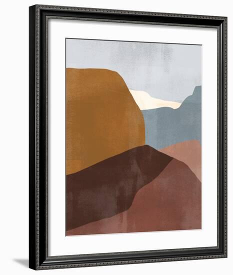 Sedona Colorblock III-Victoria Borges-Framed Premium Giclee Print