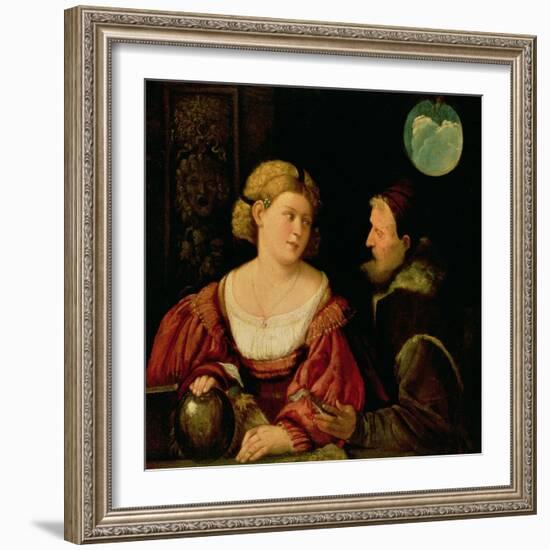 Seduction (Allegory of Youth and Age) circa 1515-Giovanni de Busi Cariani-Framed Giclee Print