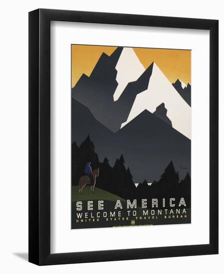 See America VI-Studio W-Framed Art Print