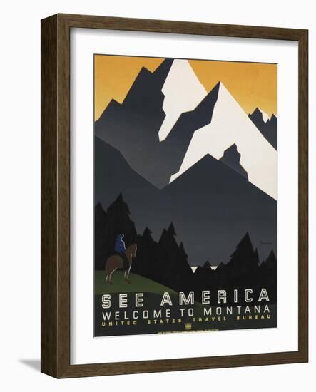 See America VI-Studio W-Framed Art Print