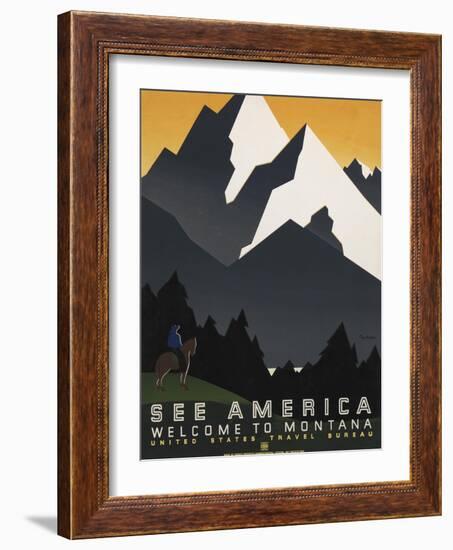 See America VI-Studio W-Framed Art Print