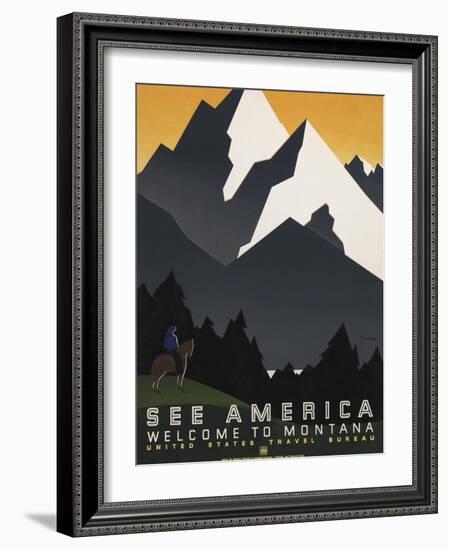 See America VI-Studio W-Framed Art Print