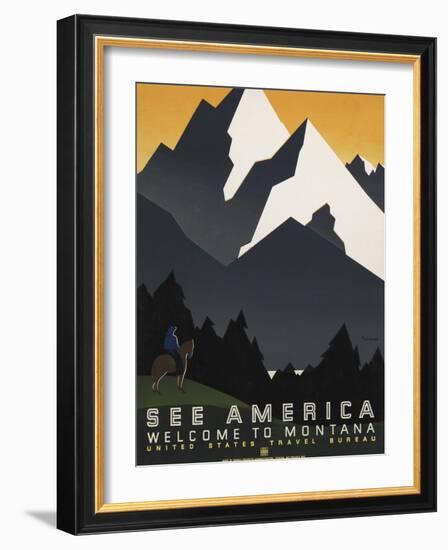 See America VI-Studio W-Framed Art Print