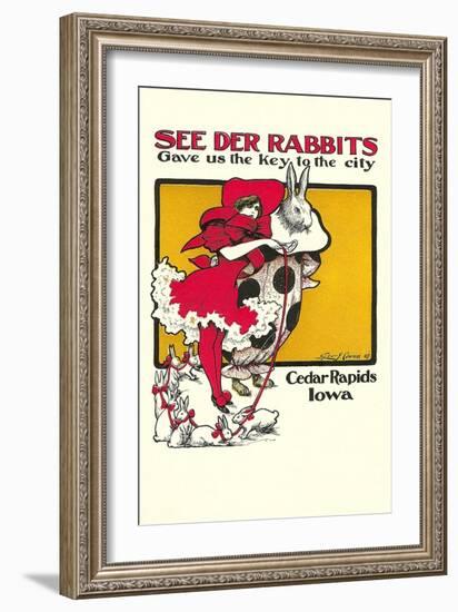 See Der Rabbits, Cedar Rapids, Iowa-null-Framed Art Print