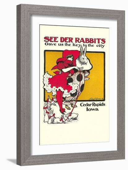 See Der Rabbits, Cedar Rapids, Iowa-null-Framed Art Print