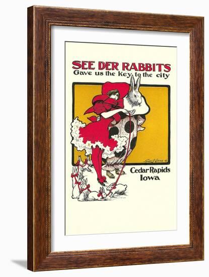 See Der Rabbits, Cedar Rapids, Iowa-null-Framed Art Print