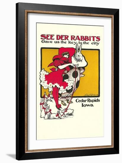 See Der Rabbits, Cedar Rapids, Iowa-null-Framed Art Print