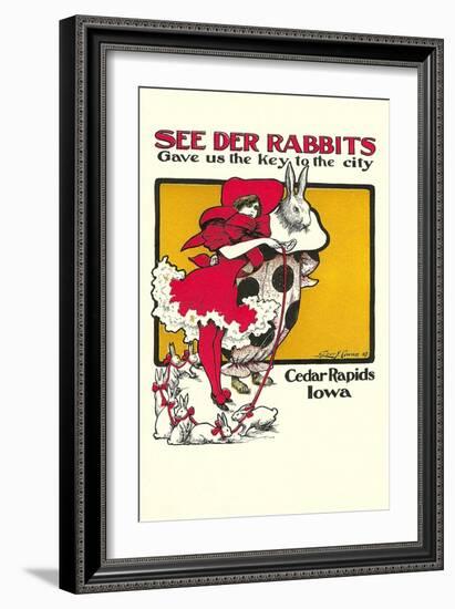 See Der Rabbits, Cedar Rapids, Iowa-null-Framed Art Print