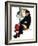 "See Him at Drysdales" (Santa on train), December 28,1940-Norman Rockwell-Framed Giclee Print