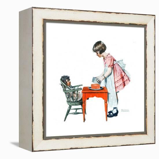 ’See How Easy It Is’-Norman Rockwell-Framed Premier Image Canvas