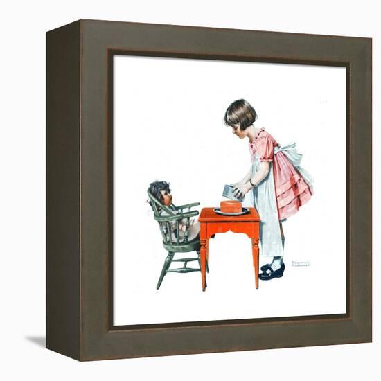 ’See How Easy It Is’-Norman Rockwell-Framed Premier Image Canvas