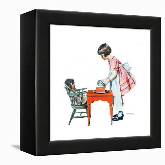 ’See How Easy It Is’-Norman Rockwell-Framed Premier Image Canvas