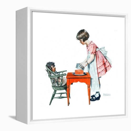 ’See How Easy It Is’-Norman Rockwell-Framed Premier Image Canvas