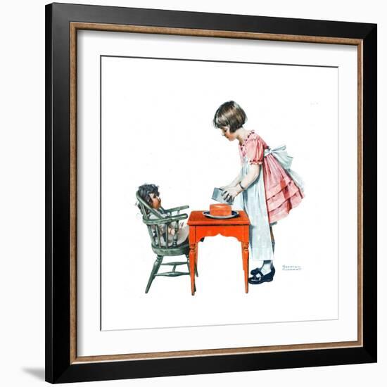 ’See How Easy It Is’-Norman Rockwell-Framed Giclee Print