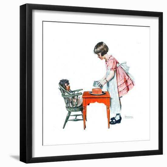 ’See How Easy It Is’-Norman Rockwell-Framed Giclee Print