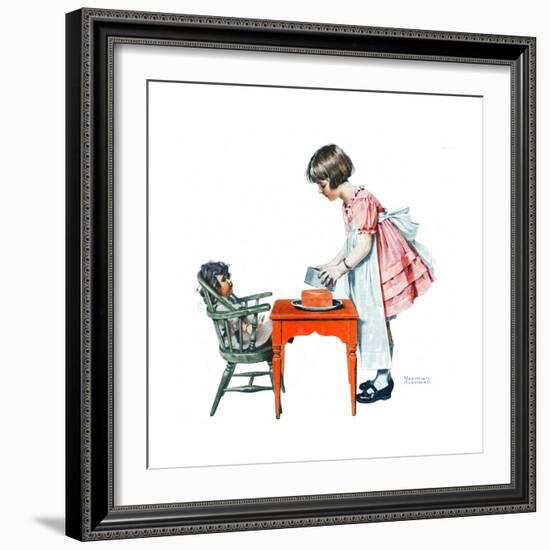 ’See How Easy It Is’-Norman Rockwell-Framed Giclee Print