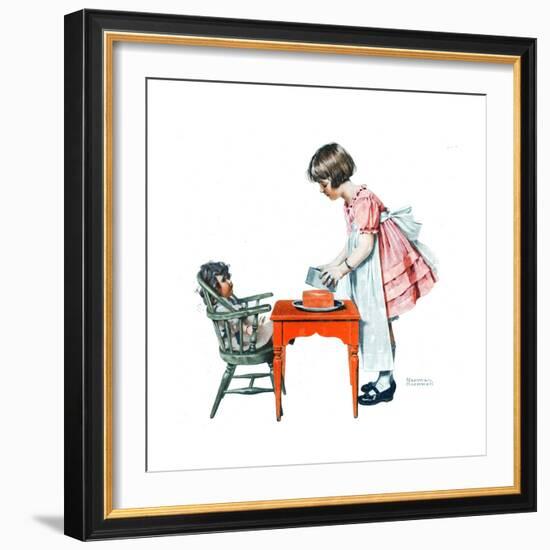 ’See How Easy It Is’-Norman Rockwell-Framed Giclee Print