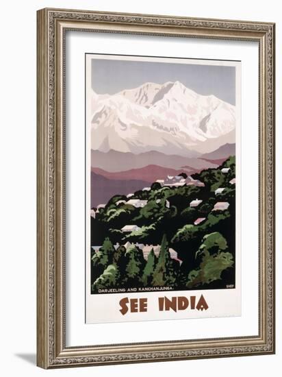 See India Poster-Shep-Framed Giclee Print