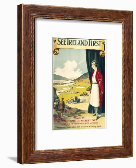 See Ireland First Travel Poster-null-Framed Photographic Print