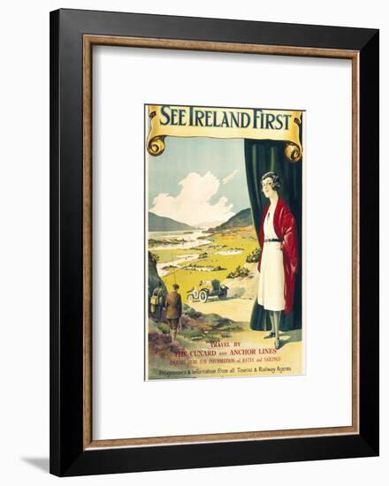 See Ireland First Travel Poster-null-Framed Photographic Print