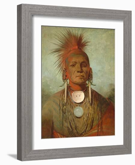 See-Non-Ty-A, an Iowa Medicine Man, 1844-45-George Catlin-Framed Giclee Print