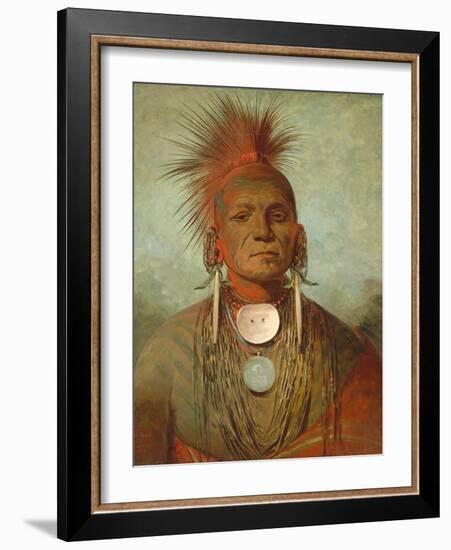 See-Non-Ty-A, an Iowa Medicine Man, 1844-45-George Catlin-Framed Giclee Print