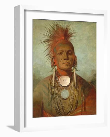 See-Non-Ty-A, an Iowa Medicine Man, 1844-45-George Catlin-Framed Giclee Print