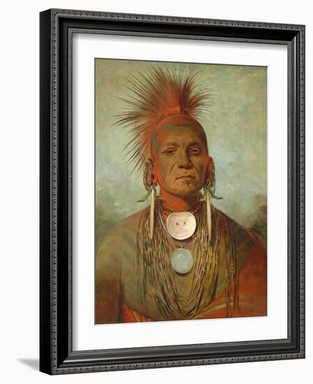 See-Non-Ty-A, an Iowa Medicine Man, 1844-45-George Catlin-Framed Premium Giclee Print