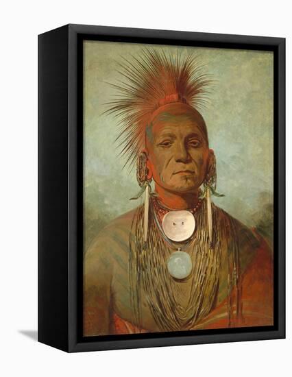 See-Non-Ty-A, an Iowa Medicine Man, 1844-45-George Catlin-Framed Premier Image Canvas