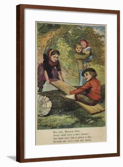 See Saw Margery Daw-null-Framed Giclee Print